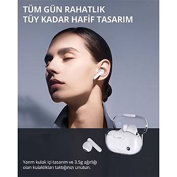 Aukey EP-M2-WH 13MM S�r�c�l� Bluetooth 5.3 IPX4 Kablosuz Kulakl�k