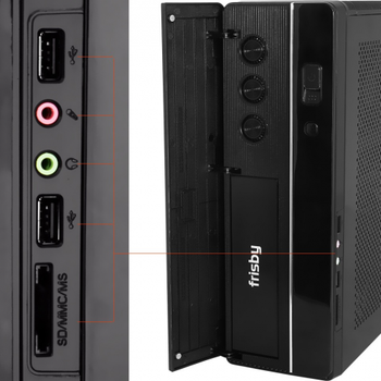 Fr�sby FC-S6020B Kulplu Slim Tower MAtx 300W Kurumsal Kasa