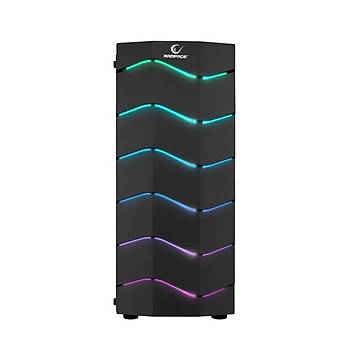 Rampage ARC-X RGB Ledli Siyah Acrylic Panel 120mm Fanl Gaming Oyuncu Kasas