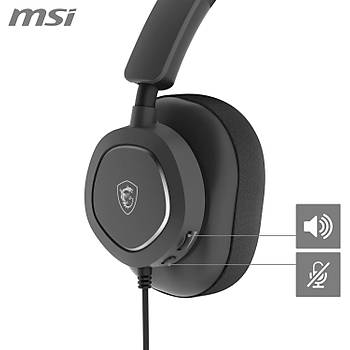 MSI Maestro 300 Type-C Kablolu Kulak �st� Oyuncu Kulakl���