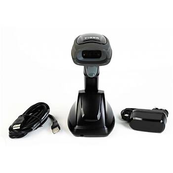 Tiger CS92 2D Imager Kablosuz USB Barkod Okuyucu + Stand