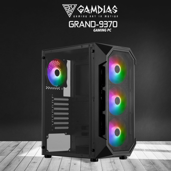 GAMDIAS GRAND-9370, i5-11400F, 16Gb DDR4 Ram, 256Gb NVMe Ssd, 4Gb GDDR5 R9370 Ekran Kart, 500W Kasa, Free Dos Gaming Pc