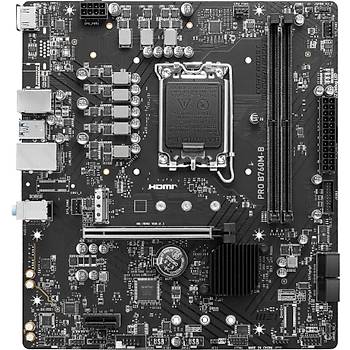 MSI Pro B760M-B DDR4 4800(OC) PCI-E M.2 Usb 3.2 HDMI mATX Anakart