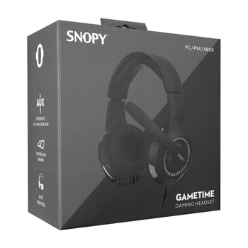 SNOPY SN-8800�GAMETIME�Kablolu�3.5mm Jac�Bilgisayar�PS4�XBOX Gaming�Mikrofonlu�Kulakl�k (Siyah)