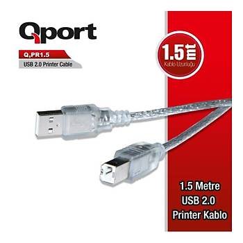 QPORT Q-PR1.5 USB 2.0 1.5M YAZICI KABLOSU