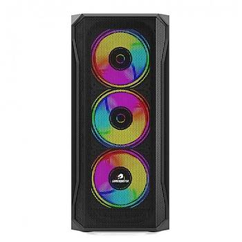 Gamebooster GB-T005MB ATX 3.0USB RGB Fan Mesh Panel Siyah Kasa
