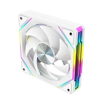 Dragos LS300 V2 Reverse 120MM Argb 2000Rpm Kontrolc� Kumanda Pwm 4l� Set Beyaz Kasa Fan�