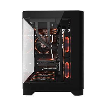 1ST Player UView UV6 750W 80+ Silver ARGB 3x12cm Fan Siyah ATX Kasa