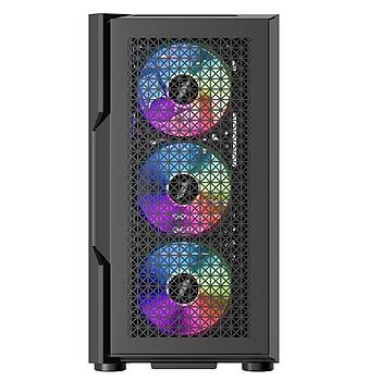 1ST Player Trilobite T7 Siyah 650W 80+ ARGB 4X12CM Fan Temperli Cam Mesh USB 3.0 ATX Bilgisayar Kasas�