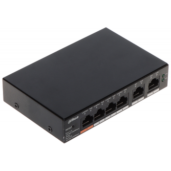 Dahua CS4006-4ET-60 4 Port Megabit 4 Port PoE 60W + 2 Port Uplink Cloud Ynetilebilir Switch