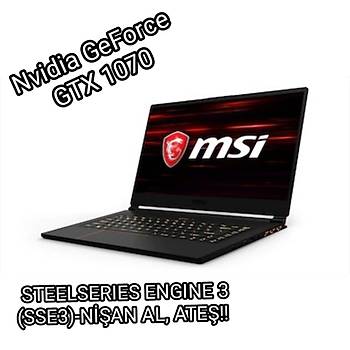 Msi GS65 Stealth Thin 8RF-086TR i7-8750H 16GB GTX1070 Gaming Notebook/Laptop