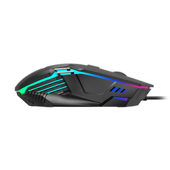 Gamdias Aura GS4 ok Renkli Aydnlatma USB Kablolu 6 Tulu Gaming Mouse 3600DPI Siyah