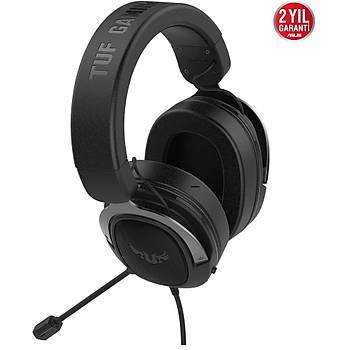 Asus Tuf Gaming H3 Gun Metal 7.1 3.5mm Kablolu Kulak �st� Oyuncu Kulakl���