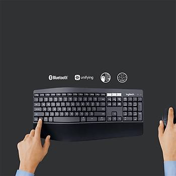 Logitech MK850 Kablosuz Performans  920-008230 Bluetooth USB Q TR  Klavye Mouse Set