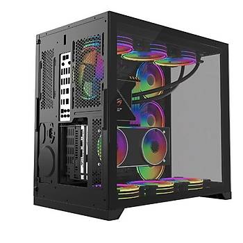 GamePower Warcry EVO 6X ARGB Temper Cam TYPE-C ATX Gaming Kasa