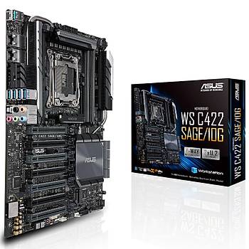 Asus WS C422 Sage/10G Intel C246 LGA1151 DDR4 2666 DP HDMI VGA M2 USB3.1 2 Adet Lan Matx Anakart
