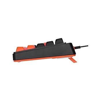 Acer eMachines EAK810 Bej-Siyah-Turuncu TKL 68 Tu� Membrane Switch Kablolu Oyuncu Klavyesi