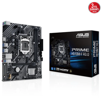 Asus Prime H510M-F R3.0 2xDDR4 M.2 HDMI 10-11.Nesil LGA1200 Soket Anakart