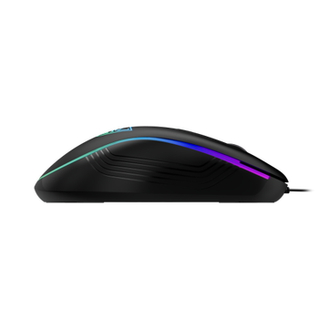 GAMDIAS AURA GS3 �ok Renkli Ayd�nlatma USB Kablolu 6 Tu�lu Gaming Mouse 3600DPI Siyah