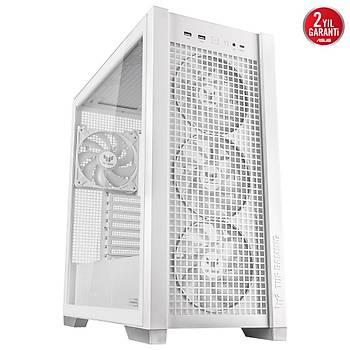 ASUS TUF Gaming GT302 TG ARGB Temperli Cam USB 3.2 Beyaz Mid Tower E-ATX Gaming Kasa