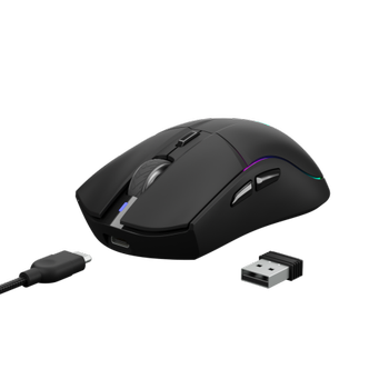 GAMDIAS HADES M3 RGB Ayd�nlatma  Kablosuz  Bluetooth ve Kablolu Ba�lant� 7 Tu�lu �arj Edilebilir Type-C Gaming Mouse 10000DPI Siyah