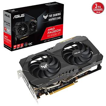 Asus TUF-RX6500XT-O4G-Gaming 4GB GDDR6 HDMI DP 64Bit Ekran Kart
