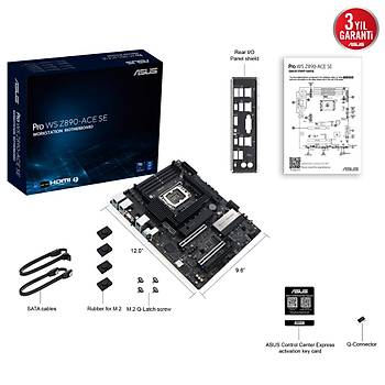 Asus Pro WS Z890-ACE SE Intel LGA1851 4xDDR5 ATX Anakart