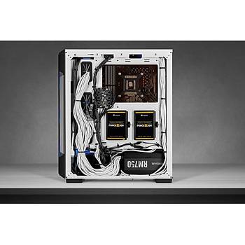 Corsair CC-9011191-WW Icue 220T RGB Cam On Panel Temperli Cam Yan Panel Mid Tower Oyuncu Bilgisayar Kasas Beyaz