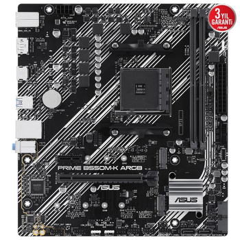 Asus Prime B550M-K ARGB AMD AM4 M2 DDR4 Micro ATX Anakart