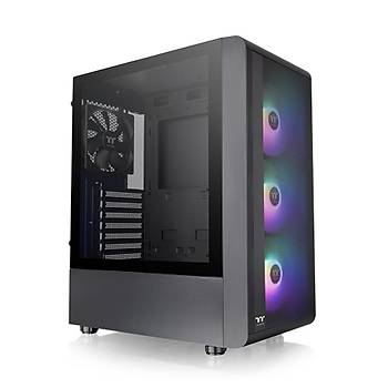 Thermaltake S200 TG 650W 80+ ARGB 3x120mm Fan Mesh �n Panel, Tempered Glass Pencereli Oyuncu Kasas�