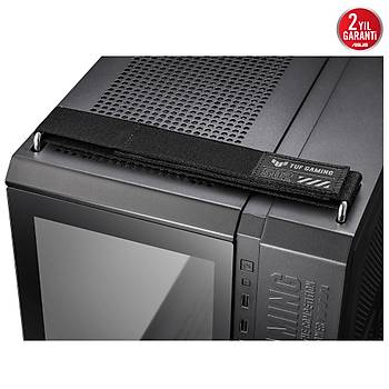 Asus Tuf Gaming GT502 Panaromik Temperli Cam Usb Type-C Siyah Mini ATX Kasa