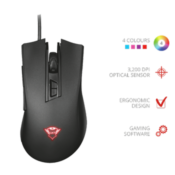 Trust GXT 121 Zeebo Kablolu Oyuncu Mouse