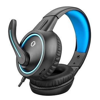 Snopy SN-GX1 Ergo Siyah/Mavi Gaming Mikrofonlu Kulaklk