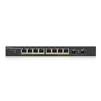 Zyxel GS1900-10HP-EU0102F 8-Port 8x100/100/1000 + 2xSFP Web Y�netilebilir PoE Switch (77 Watt)
