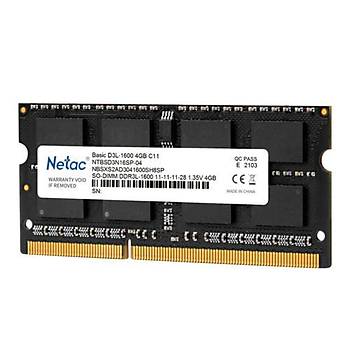 Netac Basic NTB 4GB 1600MHz DDR3L NTBSD3N16SP-04 Bellek Ram