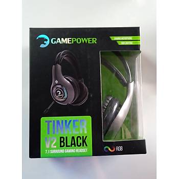Gamepower Tinker V2 RGB Siyah Titreşimli 7.1 Oyuncu Kulaklık (OUTLET)