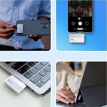 Lexar 2TB LSL400S002T-RNBNG Professional Go External Portable USB3.2 Gen2 Up To 1050mb/s Read And 1000mb/s Write With Hub SSD