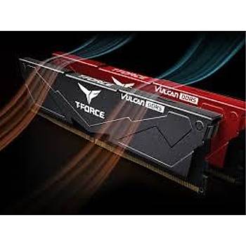 Team FLBD532G6000HC38ADC01 T-Force Vulcan Black 32GB (2x16GB) 6000Mhz DDR5 CL38 Gaming Ram
