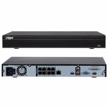 Dahua NVR4208-8P-4KS3 8Kanal POE 12Mpix H265+ 2HDD Deste�i 1080P Kay�t 160Mbps Bant Geni�li�i NVR Kay�t Cihaz�