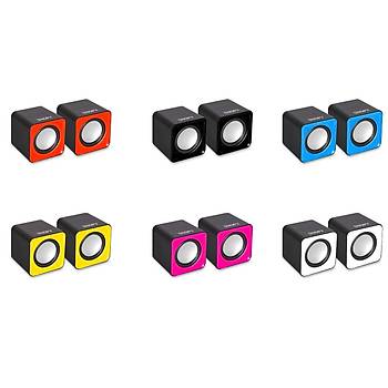 Snopy SN-66 2.0 Pembe USB Speaker SN-66-P