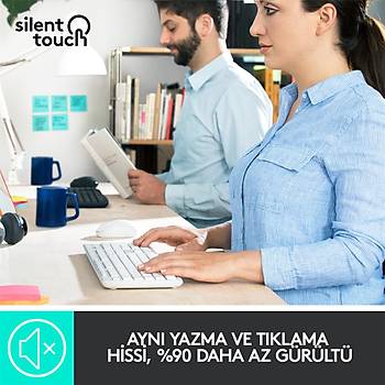 Logitech MK295 Kablosuz Klavye & Mouse Seti Beyaz 920-010089