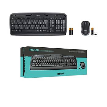 Logitech MK330 Kablosuz Klavye & Mouse Seti-Siyah 920-003988
