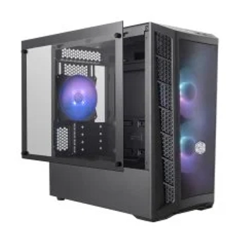 Cooler Master MasterBox MB311L 600W RGB 3x120mm Fanl� Tempered Glass pencereli Siyah MicroATX Kasa