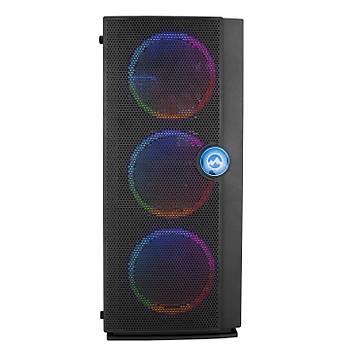 Everest Kastra Real 500W 4*Rainbow Fanl Siyah Kasa