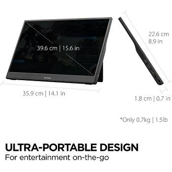 ViewSonic VX1654 16 Inch 1080p 144Hz IPS Ta��nabilir Gaming Monit�r