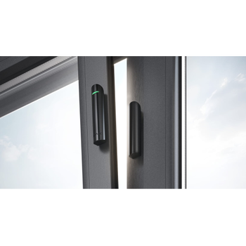 Ajax DoorProtect Plus Siyah Kablosuz �ok ve E�im Sens�rl� Kap� A��lma Dedekt�r�