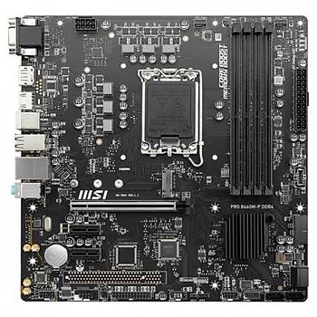 Ms� Pro B660M-P DDR4 4600(OC) HDMI VGA DP M.2 1700p Anakart