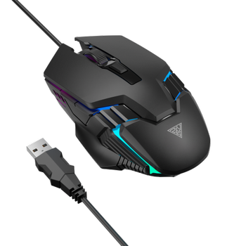 Gamdias Aura GS4 ok Renkli Aydnlatma USB Kablolu 6 Tulu Gaming Mouse 3600DPI Siyah