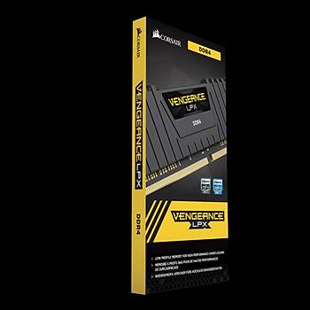 Corsair CMK16GX4M1A2666C16 16GB (1X16GB) DDR4 2666MHz CL16 Vengeance Black Lpx Soutuculu DIMM Bellek Ram