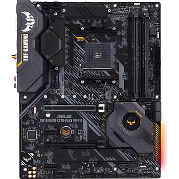 Asus Tuf Gaming X570-Plus Wifi AMD X570 AM4 DP HDMI Çift M2 + 6 Sata USB 3.2 Aura RGB ATX Anakart